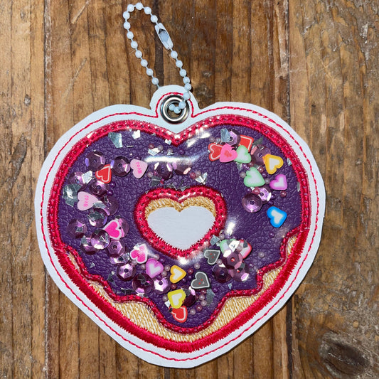 Heart Donut Bag Tag