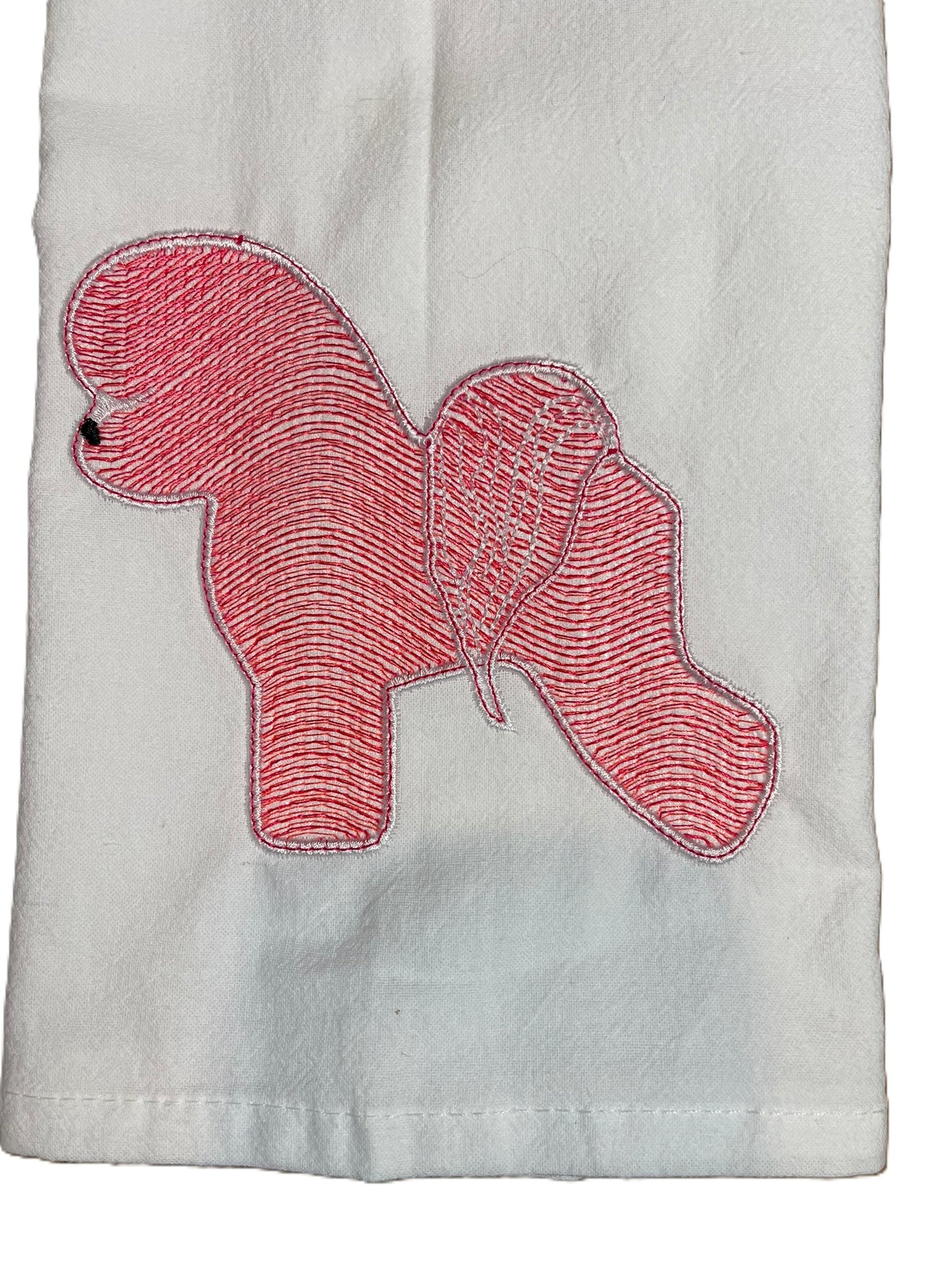 Bichon Frise Tea Towel