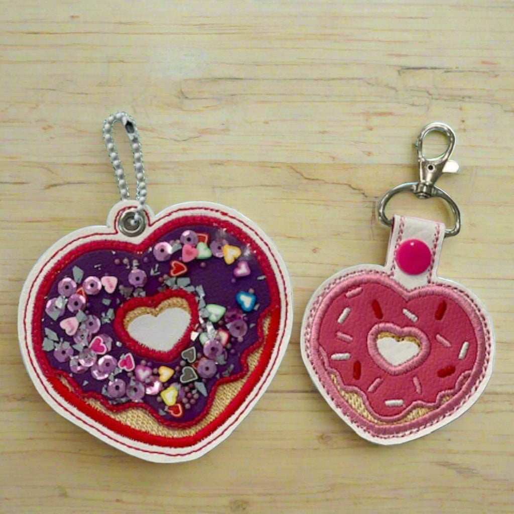 Heart Donut Bag Tag